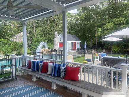 Sandwich Cape Cod vacation rental - Covered back porch.