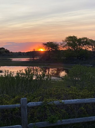 West Dennis Cape Cod vacation rental - Sunrise from back yard