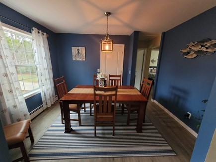 Harwich Cape Cod vacation rental - Beautiful sunny dining room seats 6 with optional leaf for 8