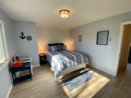Ocean Edge, Brewster Cape Cod vacation rental - Primary Bedroom with a Queen bed, TV and A/C