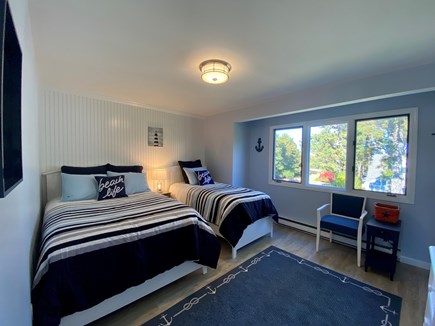 Ocean Edge, Brewster Cape Cod vacation rental - Secondary Bedroom with a Double and a Twin bed, TV and A/C
