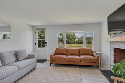 West Dennis Cape Cod vacation rental - Well appointed living room with plenty of seating
