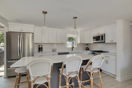 West Dennis Cape Cod vacation rental - New kitchen appliances, quartz counters and large island