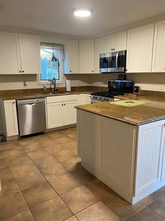 West Harwich Cape Cod vacation rental - Kitchen offers gas stove and dishwasher