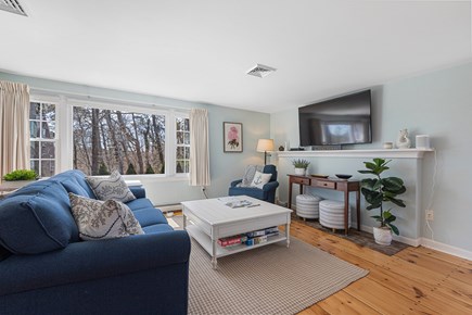 Chatham Cape Cod vacation rental - Living room with sofa bed, smart TV and large coffee table