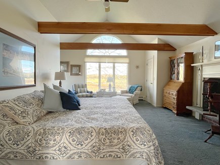Orleans Rock Harbor Cape Cod vacation rental - King-size master bedroom overlooking the marsh.