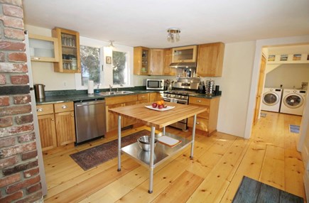 Wellfleet Village Cape Cod vacation rental - Entry to house via well-equipped kitchen with hall to laundry