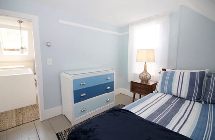 Wellfleet Village Cape Cod vacation rental - Second floor bedroom in front of house with full (double) bed