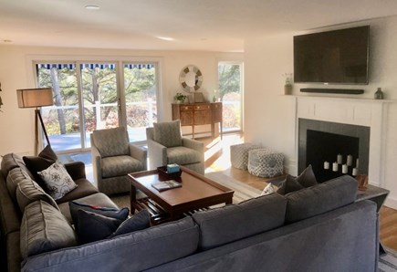 Orleans Cape Cod vacation rental - Inviting Living Room looking out to deck
