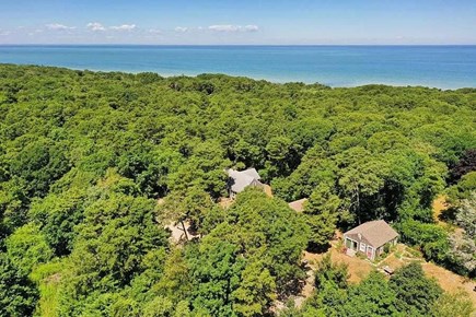 Brewster Cape Cod vacation rental - Trailhead of .25-mile path to beach located on property