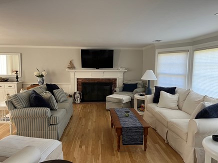 Yarmouth Cape Cod vacation rental - Spacious living room with hardwood flooring throughout.