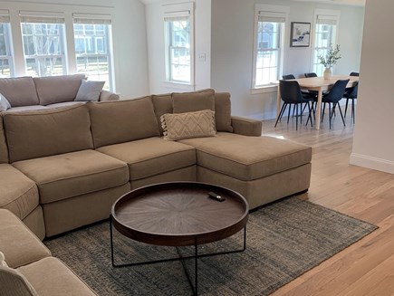 Lewis Bay, West Yarmouth Cape Cod vacation rental - Bonus room with extra large sectional and full size sofa bed