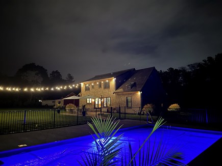Dennis Cape Cod vacation rental - Pool at night