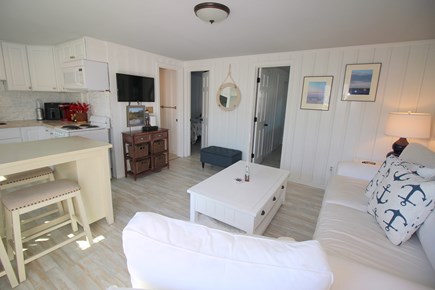 Dennis Port Cape Cod vacation rental - Living area towards bath & bedrooms