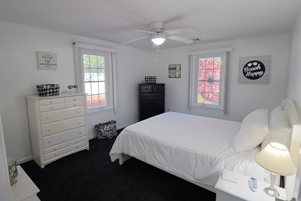East Dennis Cape Cod vacation rental - First floor bedroom w/ceiling fan