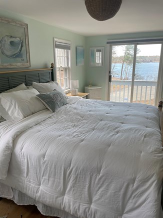 South Dennis Cape Cod vacation rental - Water views from master bedroom & hickory pecan hardwood floors