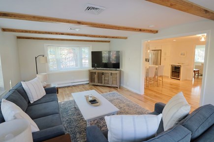 East Dennis Cape Cod vacation rental - Family Room towards Dining