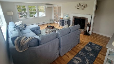 Dennis Port Cape Cod vacation rental - Living Room (TV will be added at a later date and photo updated)