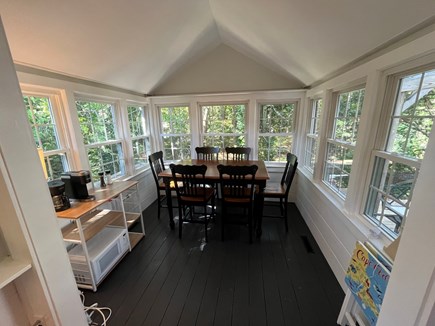 Centerville Cape Cod vacation rental - Eating area with coffee maker.