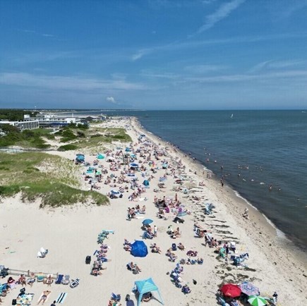 South Yarmouth  Cape Cod vacation rental - 10 steps to Middle Beach, pictured here on 4th of July weekend