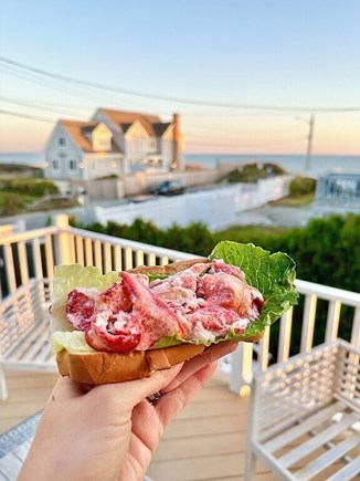 South Yarmouth  Cape Cod vacation rental - Walk to the Skipper for a lobster roll, enjoy it on our deck!