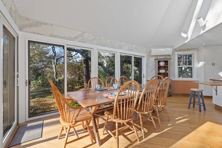 Chatham Cape Cod vacation rental - Dining room with sliders leading to the back yard