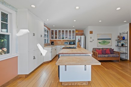 Chatham Cape Cod vacation rental - The kitchen features a large butcher block island