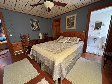 Orleans, Skaket Beach Front Cape Cod vacation rental - Main floor primary bedroom with Queen & ensuite bath