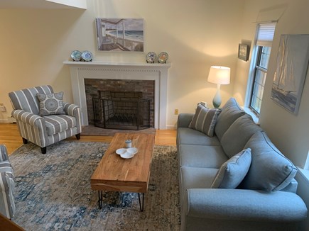 Osterville - Barnstable Cape Cod vacation rental - Living room with fire place