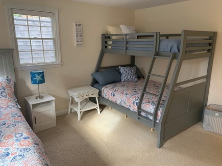 Osterville - Barnstable Cape Cod vacation rental - Second floor bedroom - combination double bed with single bunk