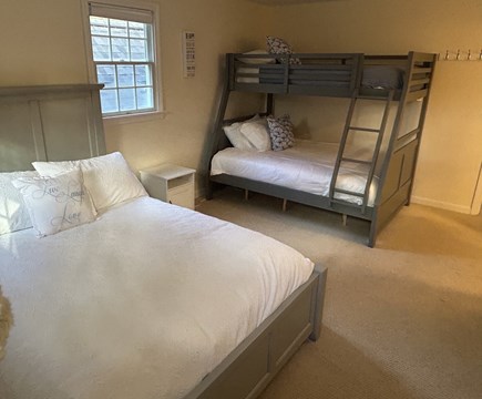 Osterville - Barnstable Cape Cod vacation rental - 2nd floor bedroom with Queen bed, & Double bed with twin bunk bed