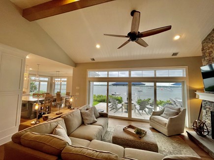 Mashpee Cape Cod vacation rental - Cathedral ceiling, wall of glass