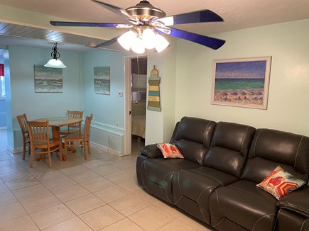 Hyannis Port Cape Cod vacation rental - Lower level dining and living area