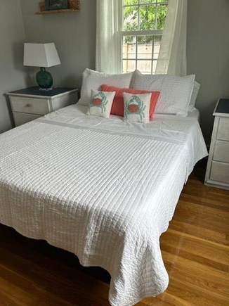 Dennis Cape Cod vacation rental - Queen Bedroom # 2 with closet, 2 night stands with deep drawers.