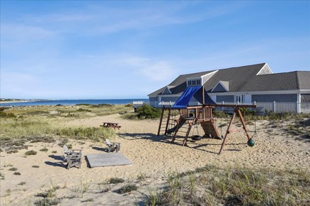Harwich Cape Cod vacation rental - Playground with outdoor pool building/cabanas
