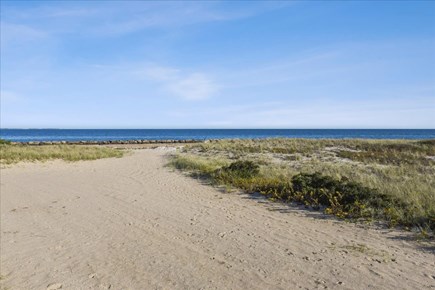 Harwich Cape Cod vacation rental - Breakwater adjacent to expansive private beach-great for fishing!