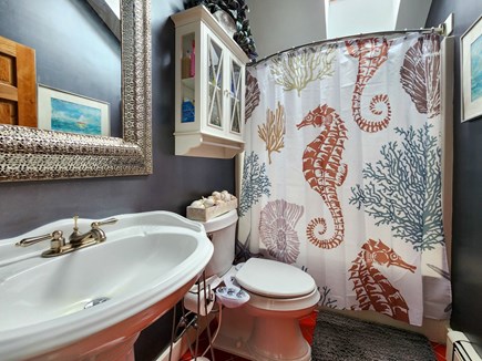 Eastham Cape Cod vacation rental - Upstairs full bathroom with tub