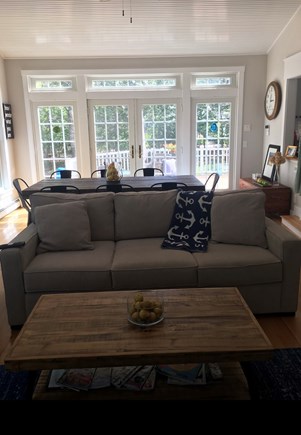 Eastham Cape Cod vacation rental - Comfy sofa in the Great Room.