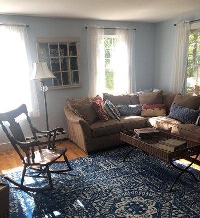 Eastham Cape Cod vacation rental - Sunny living room with sofa bed.