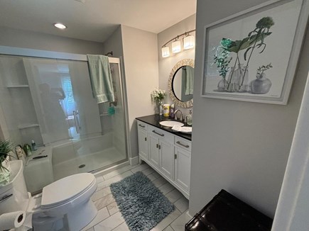 Eastham Cape Cod vacation rental - Master Bathroom with shower.