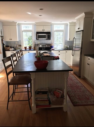 Eastham Cape Cod vacation rental - Very large island with sink and seating.