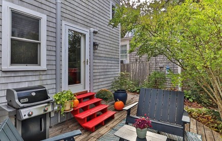 Provincetown Cape Cod vacation rental - Front deck and front entrance steps