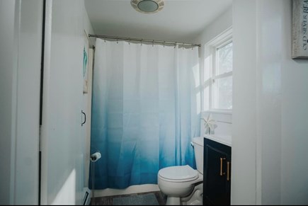 Eastham Cape Cod vacation rental - Bathroom with tub, second bathroom with walk in shower