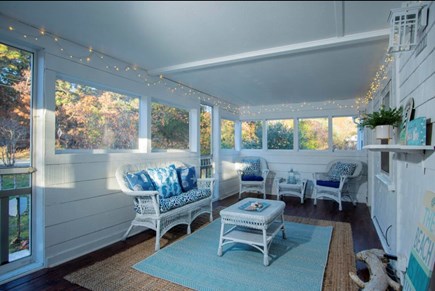 Eastham Cape Cod vacation rental - Enclosed patio to catch the gentle bay breeze