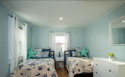 Eastham Cape Cod vacation rental - Twin bedroom with gaming area (Wii, PS3, board games & more)