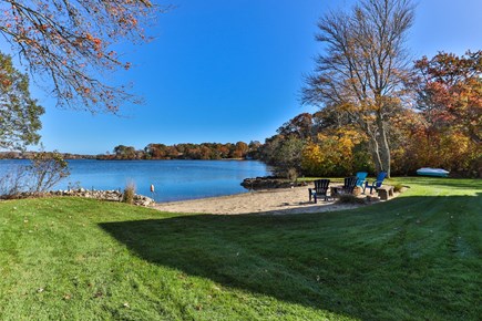 Centerville, Wequaquet Lake Waterfront Cape Cod vacation rental - Sprawling lawn in every direction.