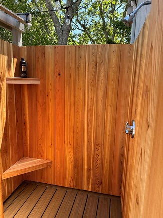 New Seabury, Mashpee Cape Cod vacation rental - Our completely private outdoor shower