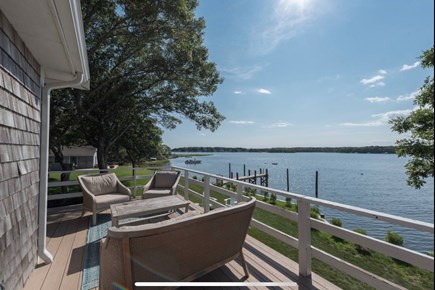 Mashpee, Monomoscoy Cape Cod vacation rental - Great views from the wrap around deck