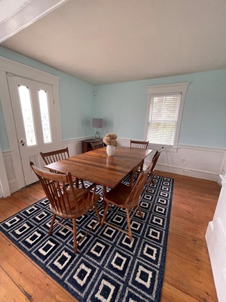 Dennis Port Cape Cod vacation rental - Large dining area with antique dining table