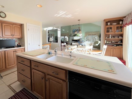 Harwich, Red River beach Cape Cod vacation rental - Open light and bright kitchen